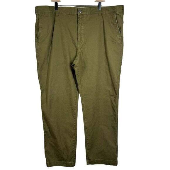 Columbia Men's Green Beige Flex ROC Canvas Cargo Utility Stretch Pants 48x32 - Picture 2 of 15